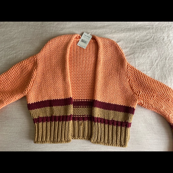NWT Free People Glow For It Color Block Cardigan - Picture 4 of 7